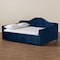 Baxton Studio Perry Blue Velvet Upholstered and Button Tufted Full Size Daybed 156-9453 - alternate 5